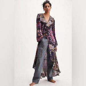 New Free People Marais printed midi women’s dress XS
